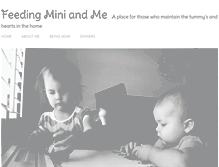 Tablet Screenshot of feedminiandme.com